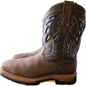 Dan Post Mens Warrior Composite Toe Work Boot US 11.5W Leather/ Great Condition